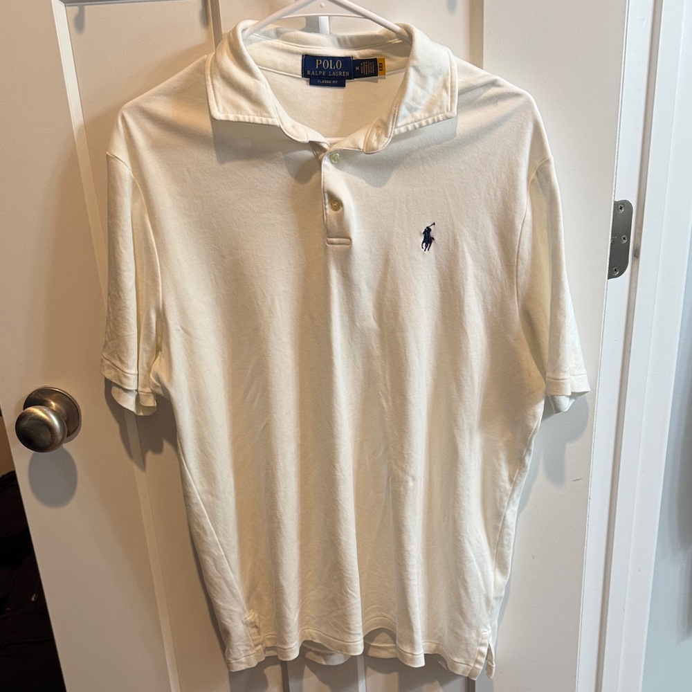 Polo by Ralph Lauren Men's Cream Polo Shirt